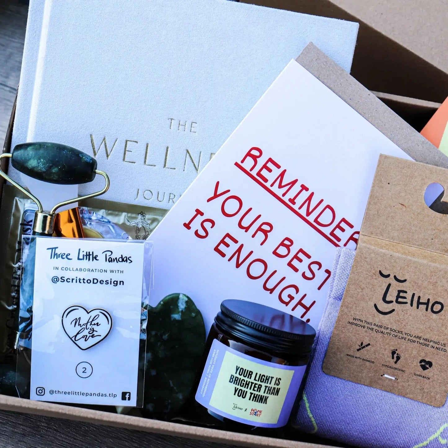 At Home Spa Inspired Self Care Gift Box homeware shops bristol gift shops bristol Leiho