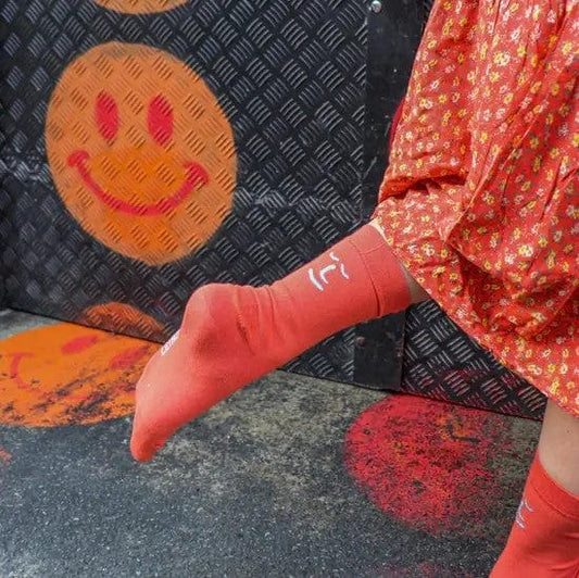 Socks Smiley Bamboo Socks - 'Love Wins' Coral homeware shops bristol gift shops bristol Leiho