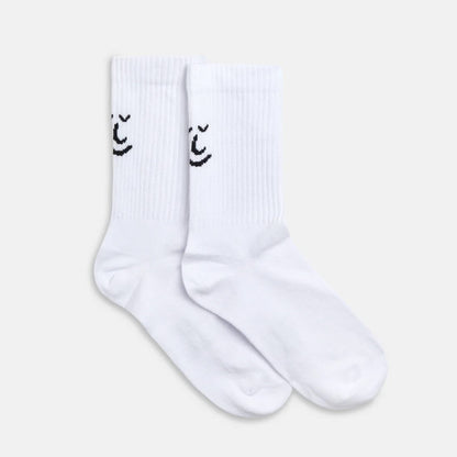 'Sporty & Kind' Organic Cotton Ribbed White Socks - Two Sizes homeware shops bristol gift shops bristol Leiho