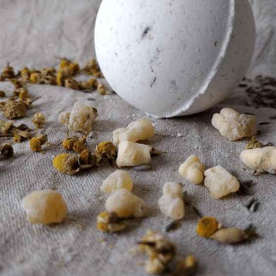 Bathbomb Botanical Bath Bomb - Calm & Quietude (lavender, frankincense & chamomile) homeware shops bristol gift shops bristol Lucy Litchfield