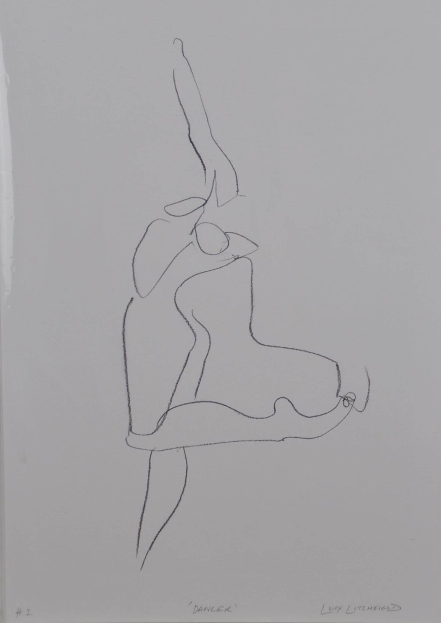 Prints Printed Figures - 'Dancer' homeware shops bristol gift shops bristol Lucy Litchfield