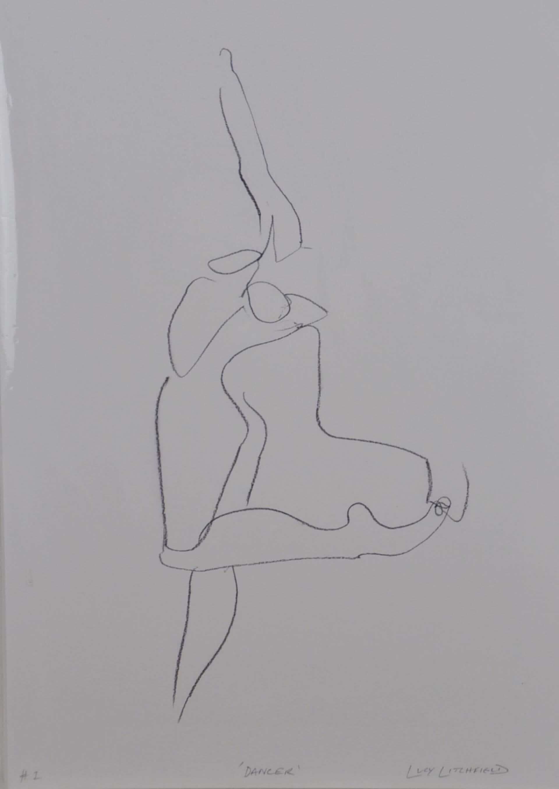 Prints Printed Figures - 'Dancer' homeware shops bristol gift shops bristol Lucy Litchfield
