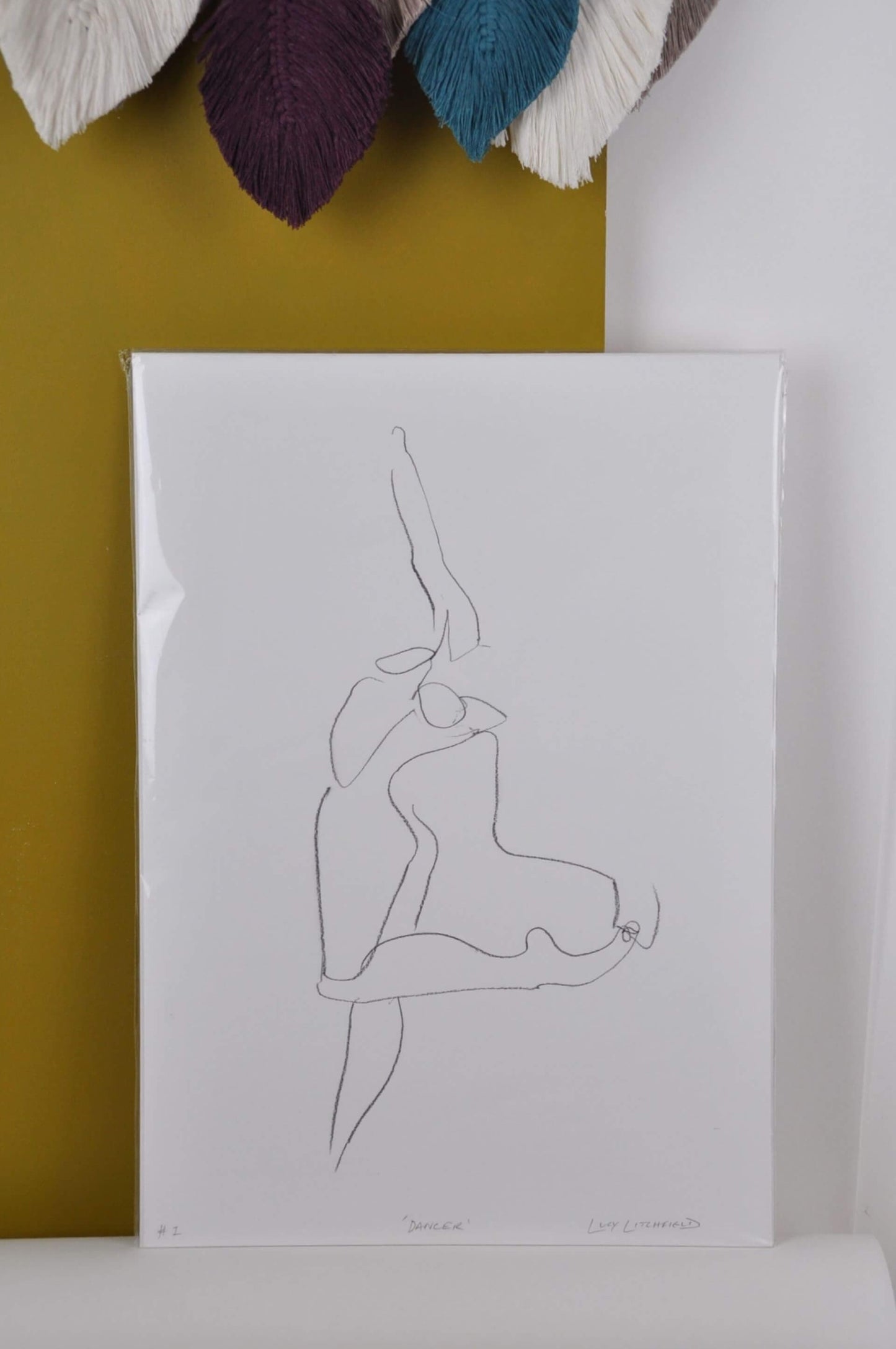 Prints Printed Figures - 'Dancer' homeware shops bristol gift shops bristol Lucy Litchfield