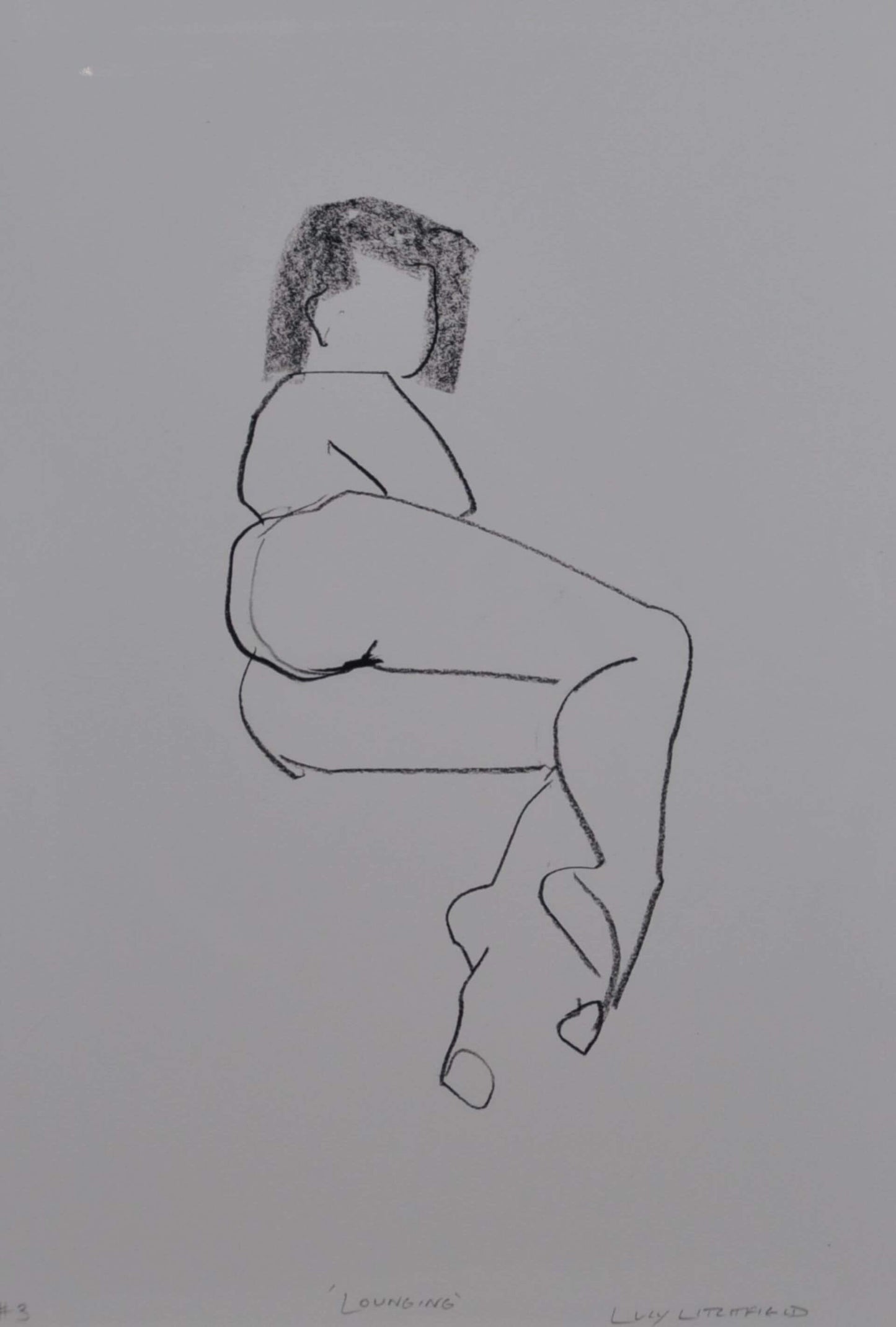 Prints Printed Figures - 'Lounging' homeware shops bristol gift shops bristol Lucy Litchfield