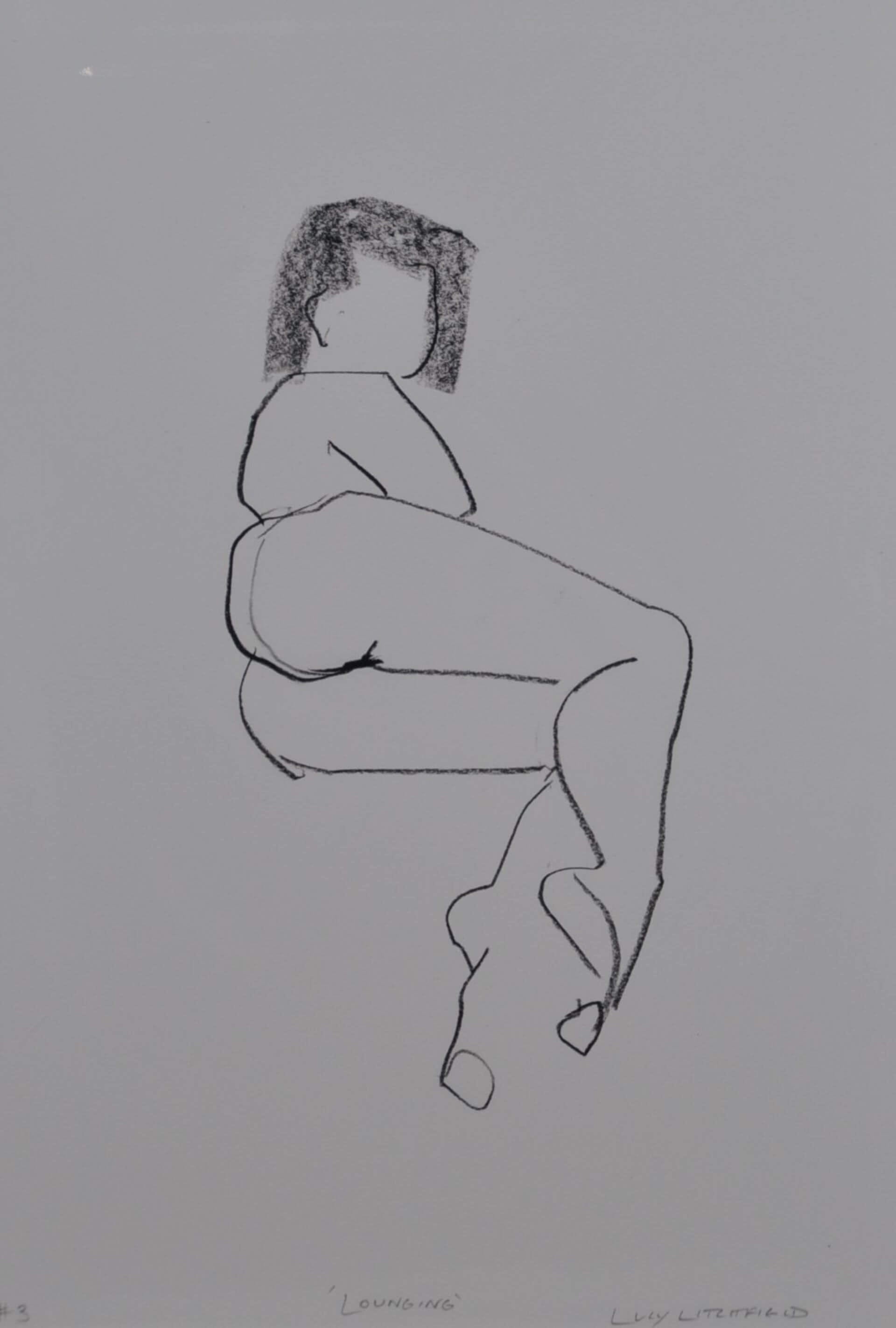Prints Printed Figures - 'Lounging' homeware shops bristol gift shops bristol Lucy Litchfield