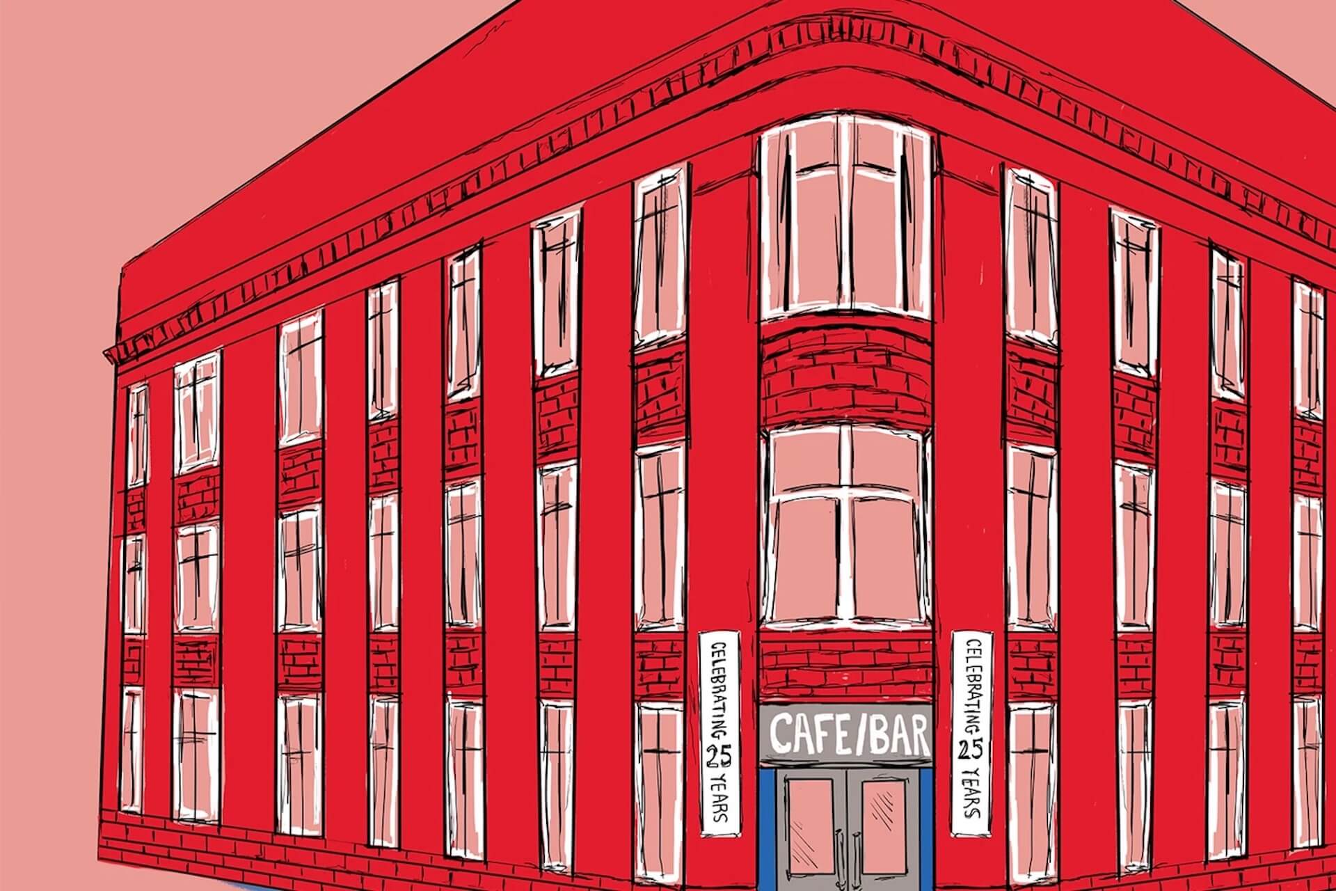 A4 Unframed Tobacco Factory Bristol Print- Wall Art | A4 illustration homeware shops bristol gift shops bristol Made By Meg