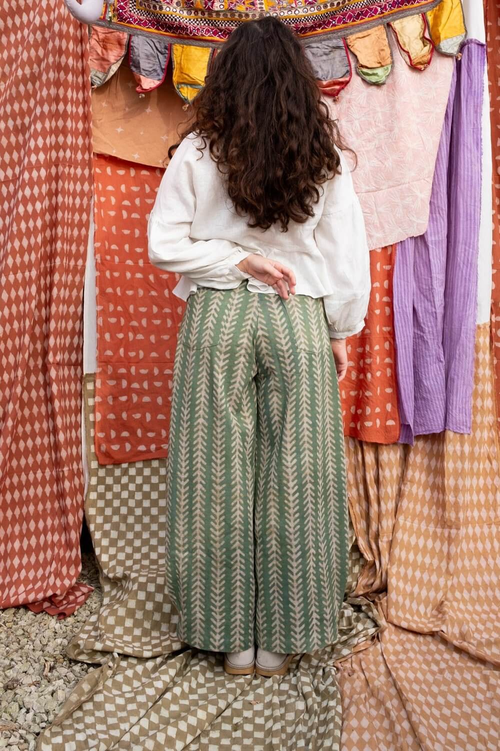 Clothing Holiday Jeans in Aloe homeware shops bristol gift shops bristol Mahika Kala