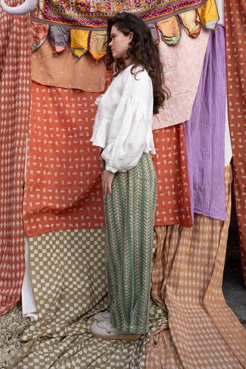 Clothing Holiday Jeans in Aloe homeware shops bristol gift shops bristol Mahika Kala