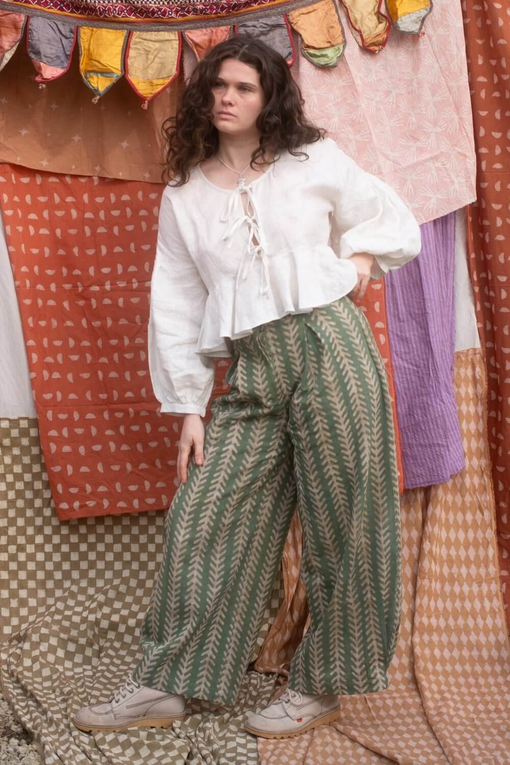 Clothing Holiday Jeans in Aloe homeware shops bristol gift shops bristol Mahika Kala