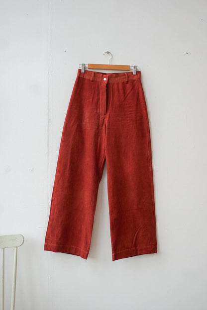 Clothing Twill Trousers in 'Piper Rosso' homeware shops bristol gift shops bristol Mahika Kala