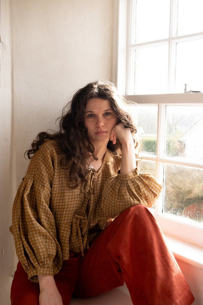 Tops Cornelia Linen Top - 'Flaxen' homeware shops bristol gift shops bristol Mahika Kala