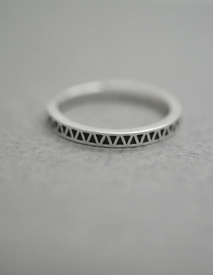 Ring M (silver) Ziggy Ring in Eco Silver or Brass homeware shops bristol gift shops bristol May Hofman