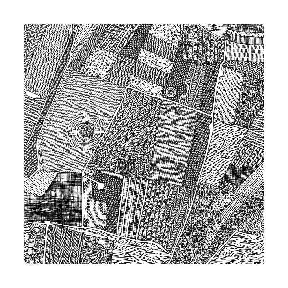 Art print ‘Fields’ — Limited Edition Print (various sizes available) homeware shops bristol gift shops bristol Michael Paul Lewis