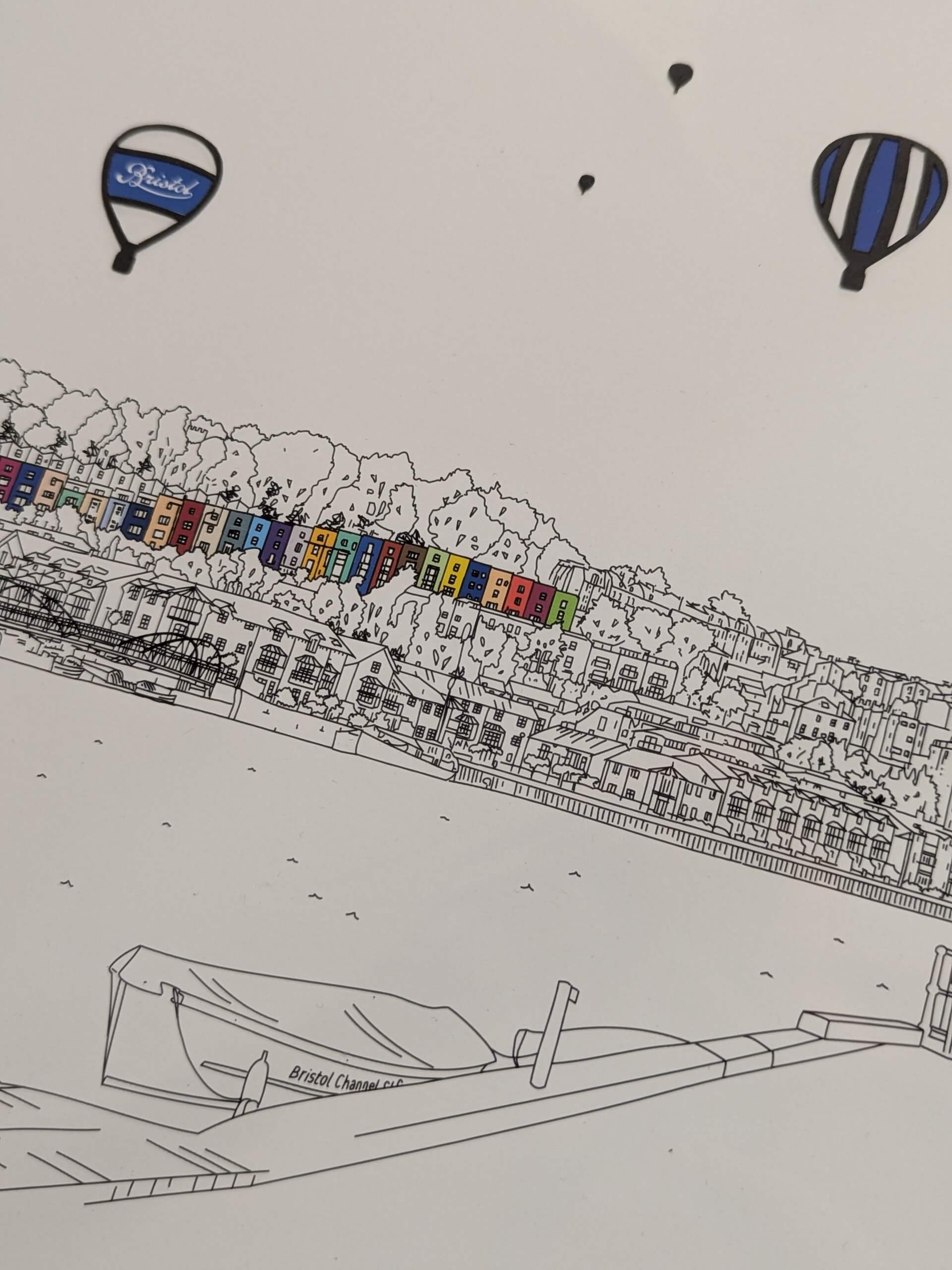 Print A4 Harbourside Giclee Print (various sizes) homeware shops bristol gift shops bristol Mustard Cuts
