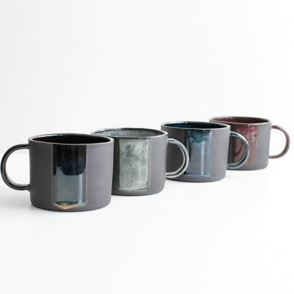 Medium Mug Black Stoneware Mug (Various Glazes) homeware shops bristol gift shops bristol Naked Clay Ceramics