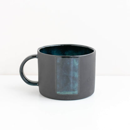 Medium Mug Glaslyn Blue Black Stoneware Mug (Various Glazes) homeware shops bristol gift shops bristol Naked Clay Ceramics