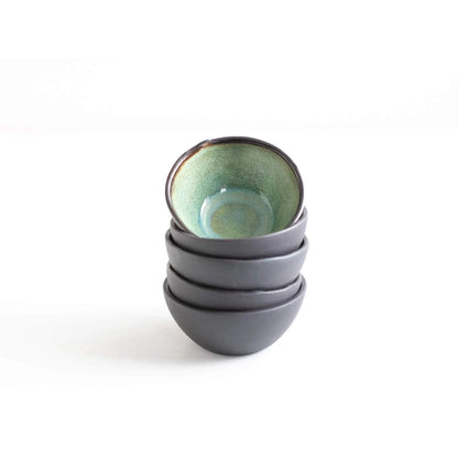 Handmade Bowls Winter Green Dip Bowl (Various Glazes) homeware shops bristol gift shops bristol Naked Clay Ceramics