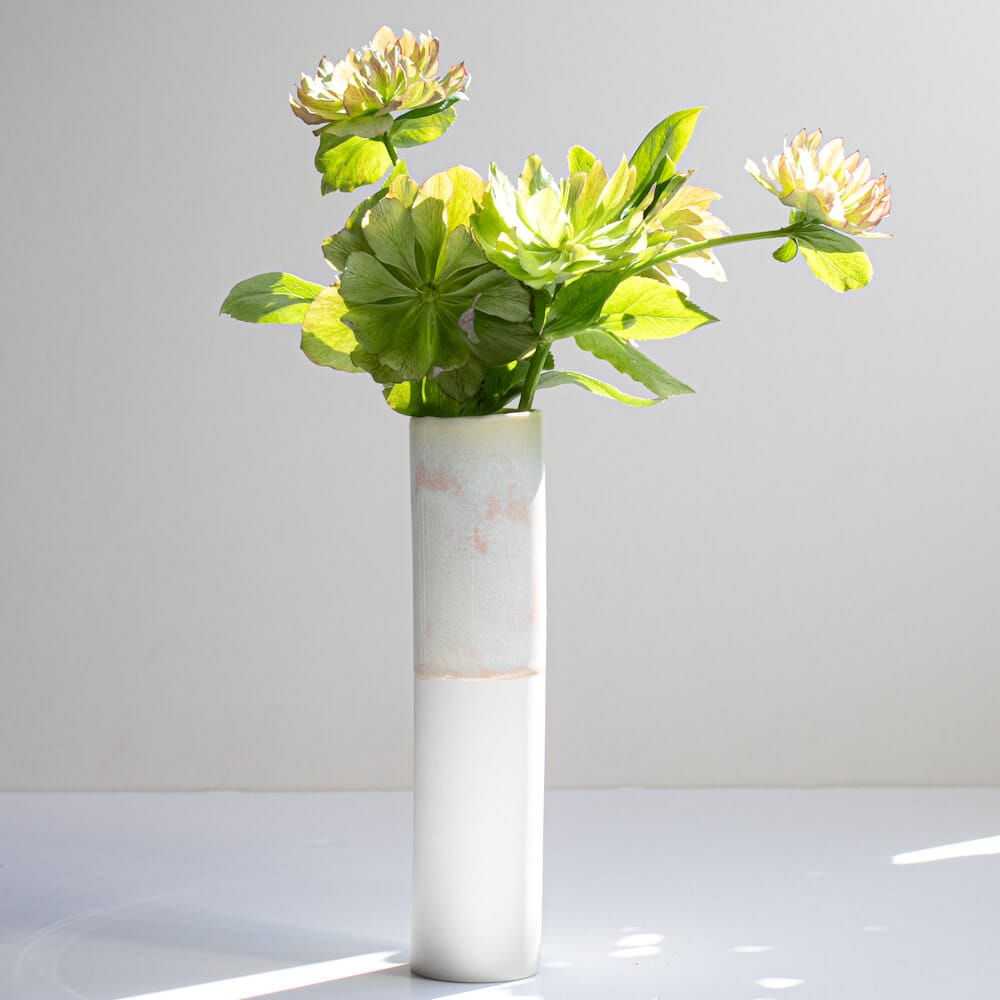 Porcelain Vase Early Morning. (Not Pictured) Tall Porcelain Vase (Various Glazes) homeware shops bristol gift shops bristol Naked Clay Ceramics