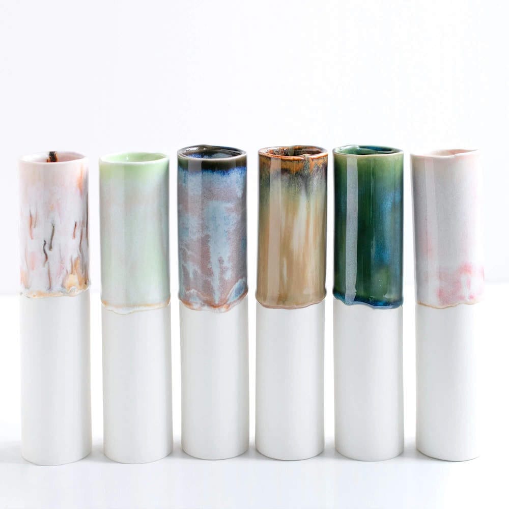 Porcelain Vase Tall Porcelain Vase (Various Glazes) homeware shops bristol gift shops bristol Naked Clay Ceramics