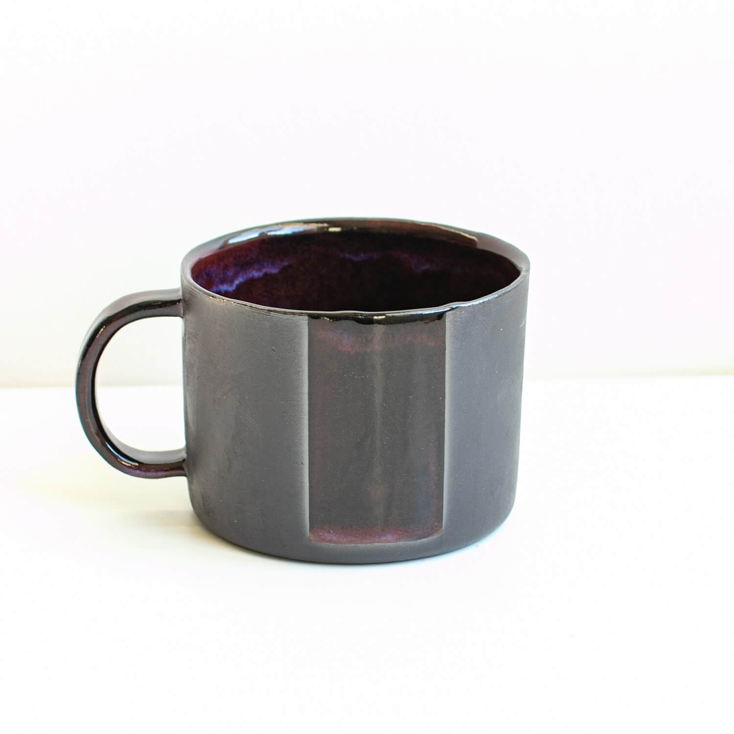Medium Mug Red Rhyolite Black Stoneware Mug (Various Glazes) homeware shops bristol gift shops bristol Naked Clay Ceramics