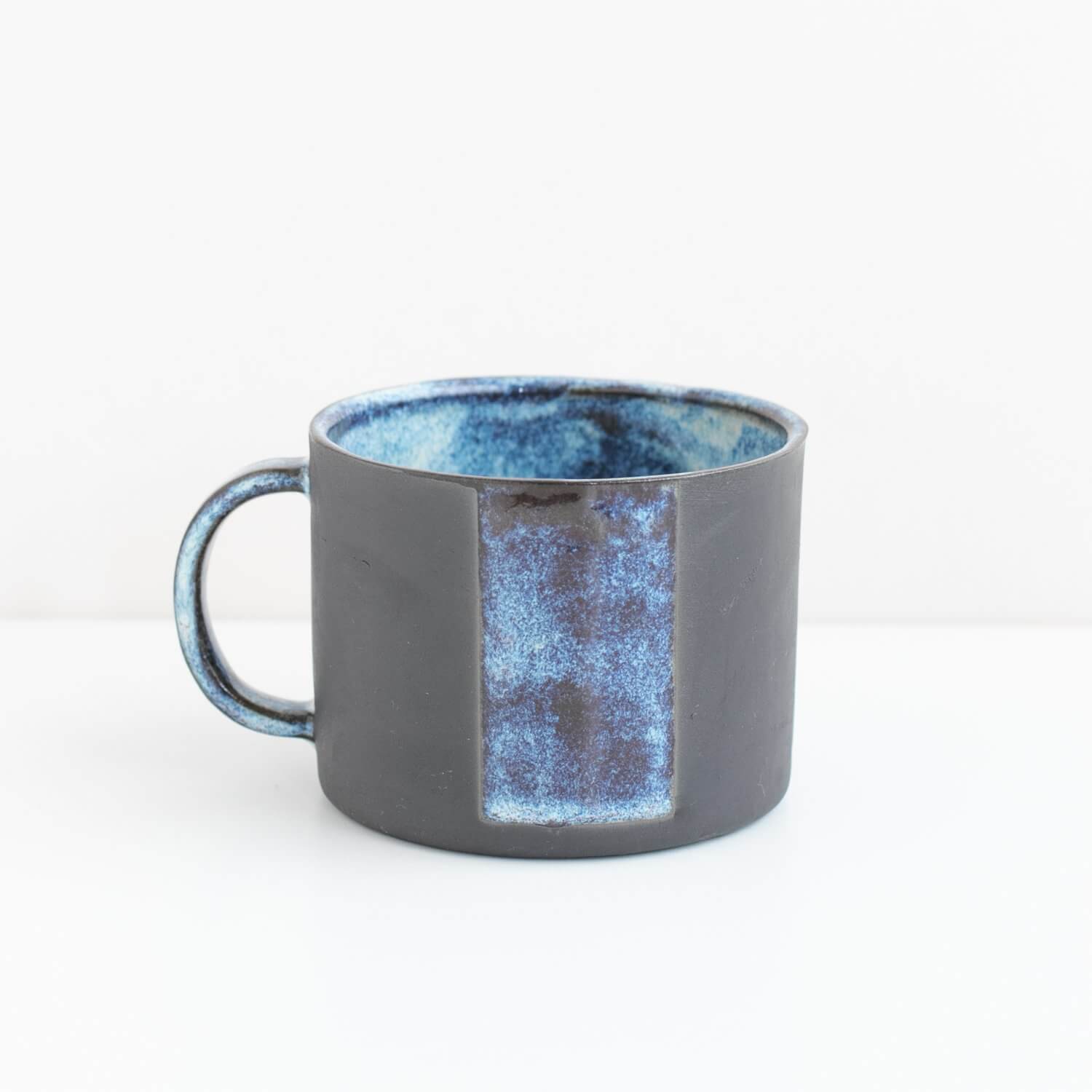 Medium Mug Starry Night Black Stoneware Mug (Various Glazes) homeware shops bristol gift shops bristol Naked Clay Ceramics