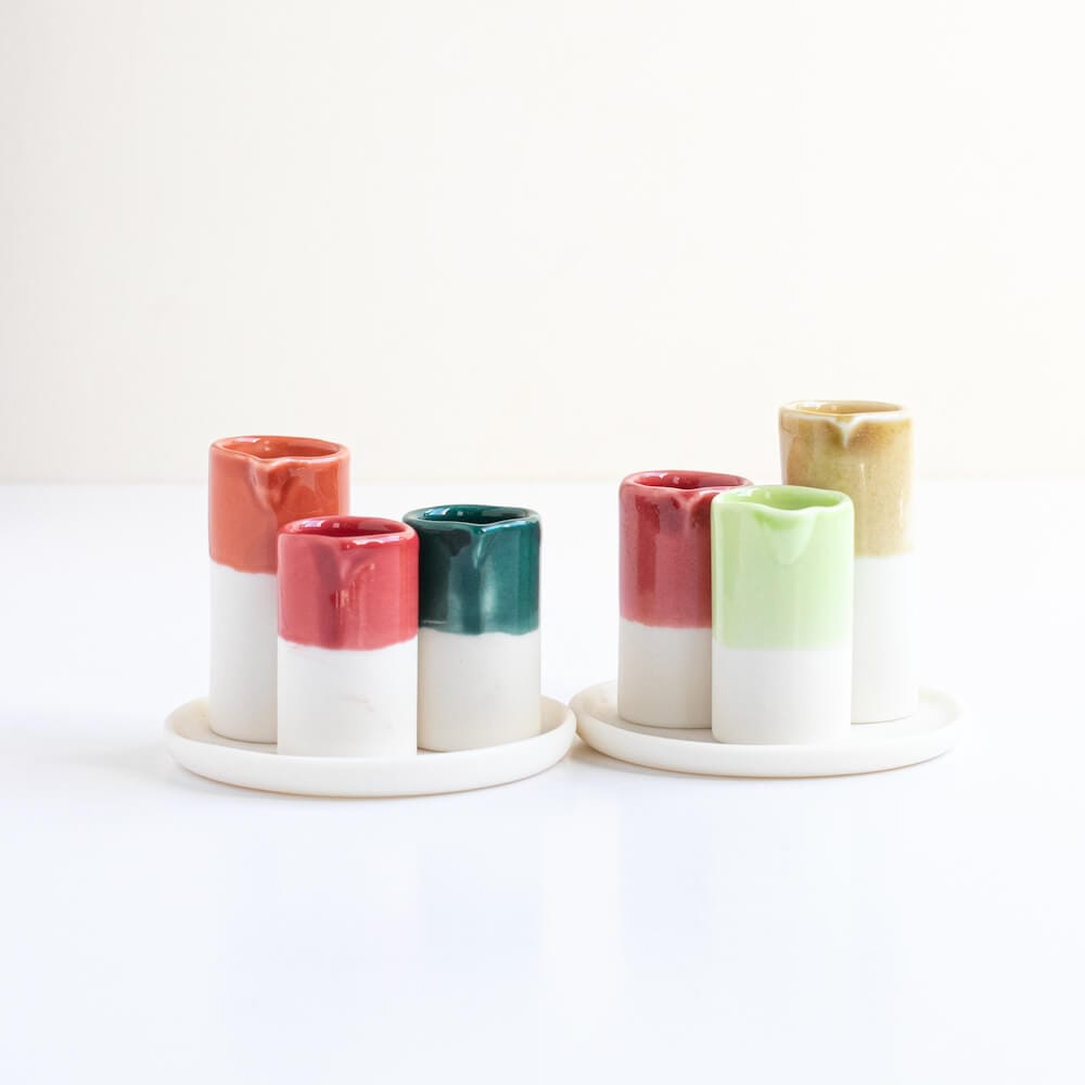 Vases Mini Wildflower Porcelain Vase (in various glazes) homeware shops bristol gift shops bristol Naked Clay Ceramics