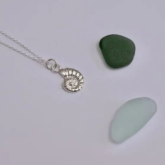 Jewellery Recycled Silver ‘Shell’ Necklace (various styles) homeware shops bristol gift shops bristol Nautilus Designs