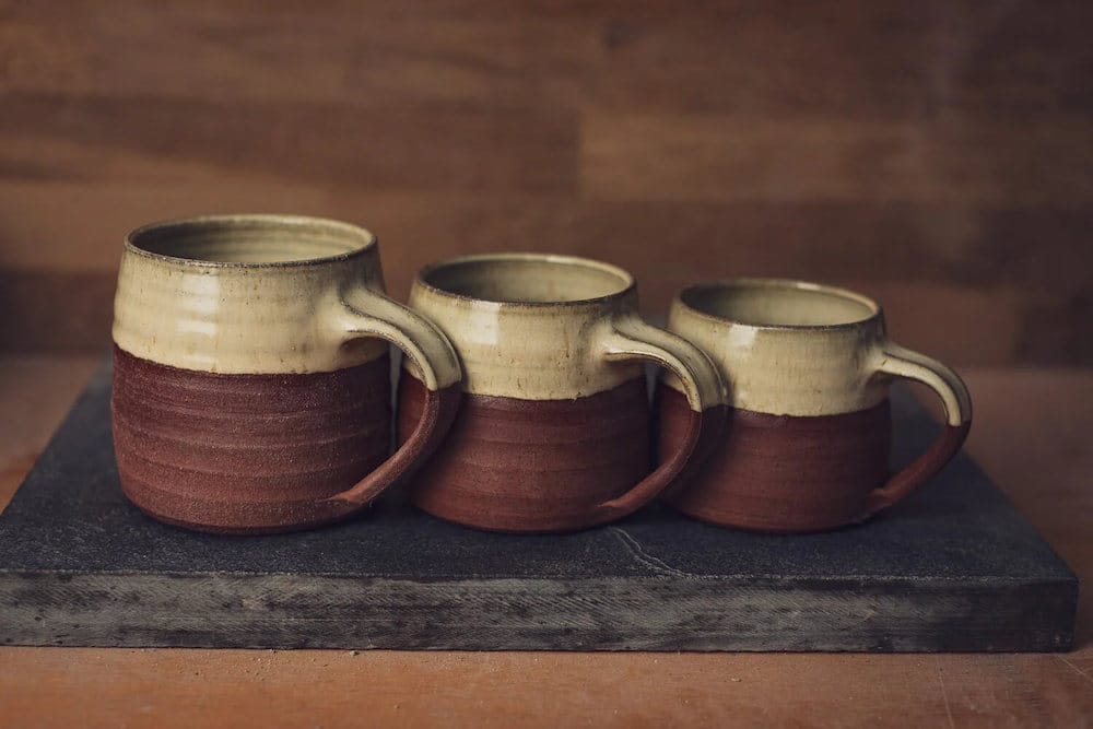 Ceramics Red Stoneware 'Nuka' Dipped Mug (Various Sizes) homeware shops bristol gift shops bristol Nicholas Dover Ceramics