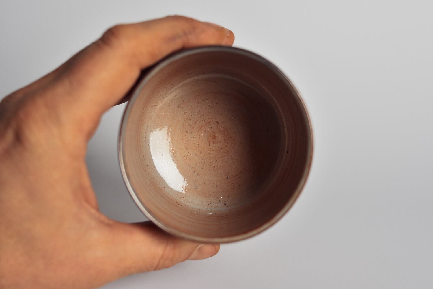 Ceramics Traditional Japanese Yunomi cup in Shino Glaze homeware shops bristol gift shops bristol Nicholas Dover Ceramics