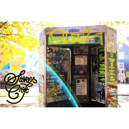 Postcard Untitled (Phone Box/Emily Parker) Proper Bristol Postcards (various designs) homeware shops bristol gift shops bristol Peoples Republic Of Stokes Croft