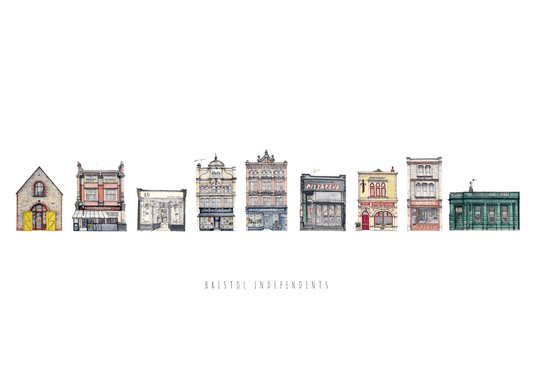 Print Bristol Independents Fine Art Print Bristol Fine Art Print - A4 (various designs) homeware shops bristol gift shops bristol Poppy Victoria May Art