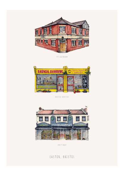 Print Easton Fine Art Print Bristol Fine Art Print - A4 (various designs) homeware shops bristol gift shops bristol Poppy Victoria May Art