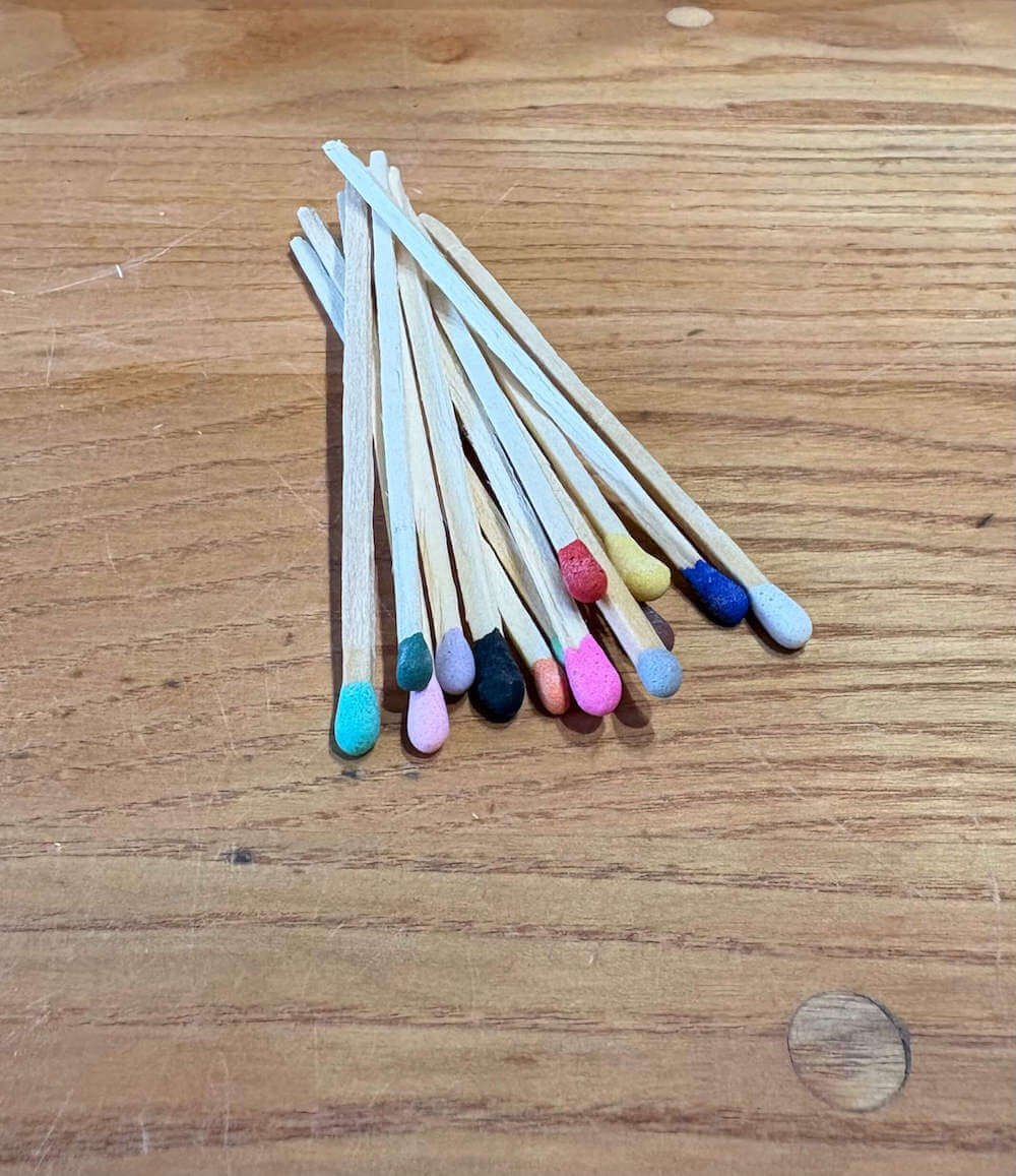 Long Matches Multicoloured Long Matches (Various Colours) homeware shops bristol gift shops bristol Prior Shop