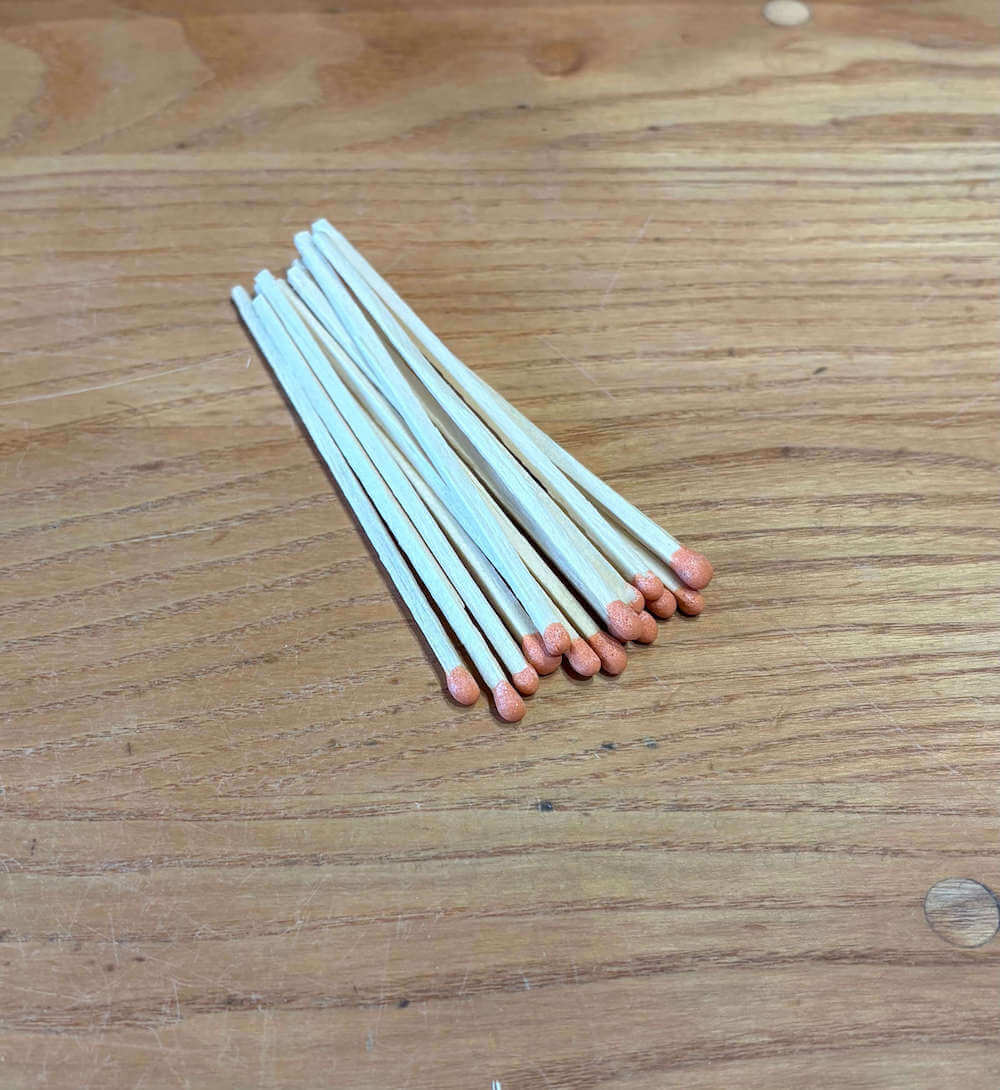 Long Matches Orange Long Matches (Various Colours) homeware shops bristol gift shops bristol Prior Shop