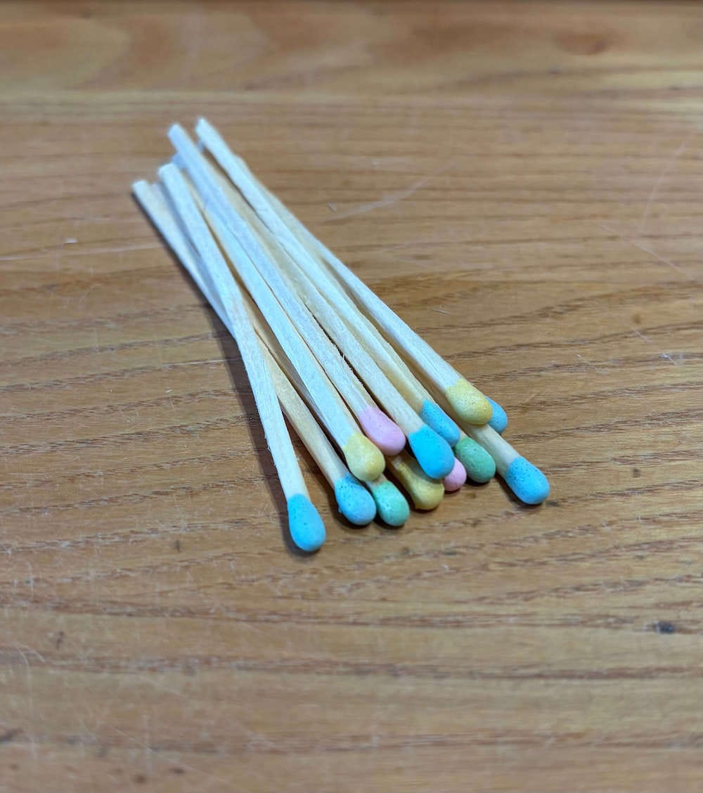 Long Matches Pastel Shades Long Matches (Various Colours) homeware shops bristol gift shops bristol Prior Shop