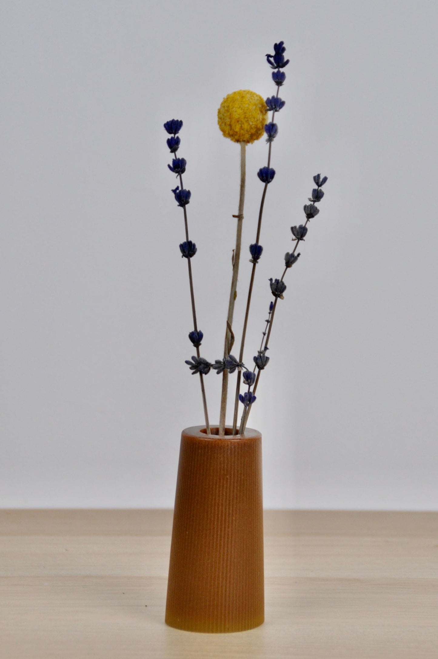Vase Dark Rust Dust & Plant Resin Small Vase - 'Ribbed' - (various colours) homeware shops bristol gift shops bristol PRIOR SHOP