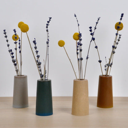 Vase Dust & Plant Resin Small Vase - 'Ribbed' - (various colours) homeware shops bristol gift shops bristol PRIOR SHOP