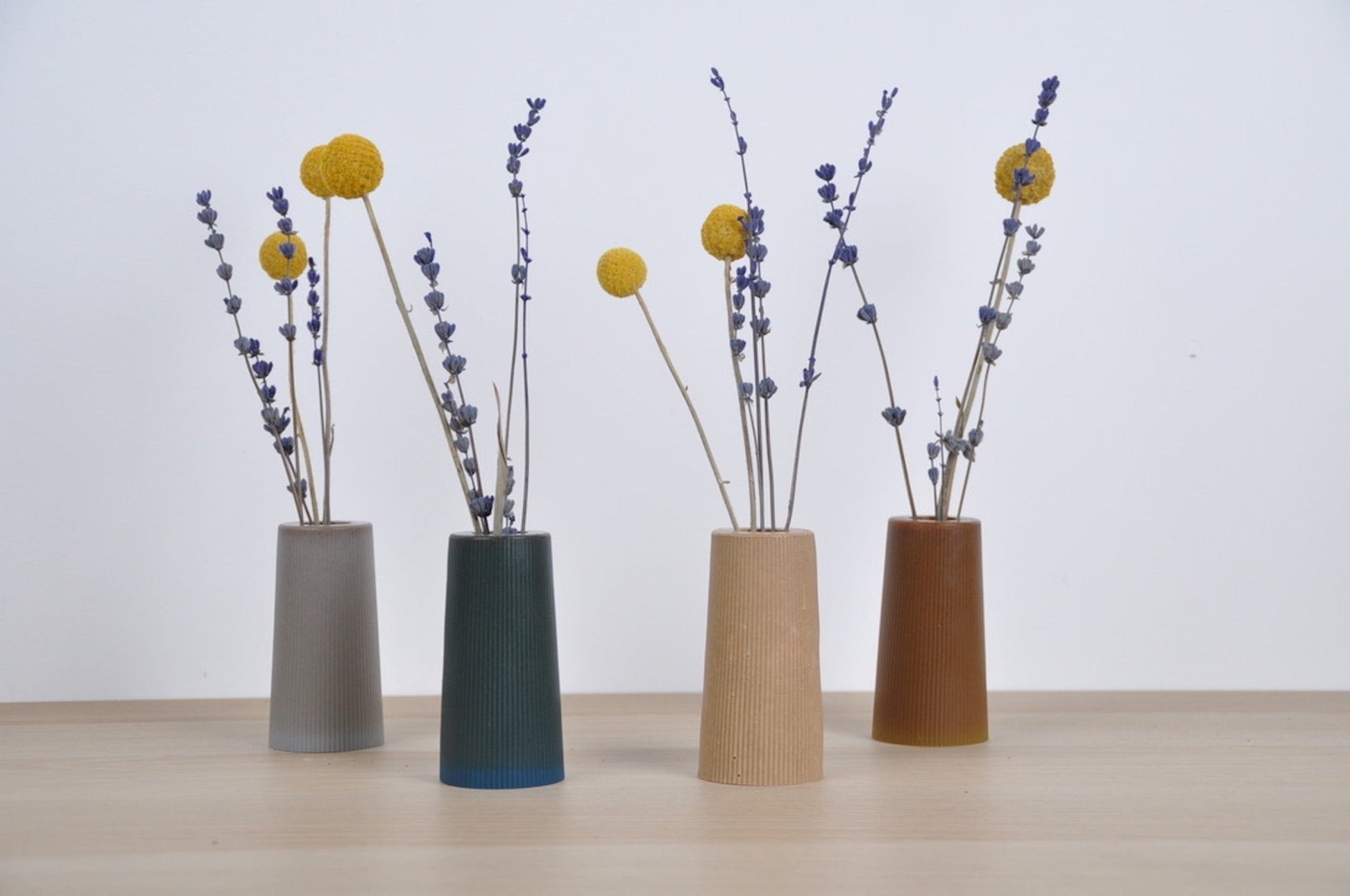 Vase Dust & Plant Resin Small Vase - 'Ribbed' - (various colours) homeware shops bristol gift shops bristol PRIOR SHOP