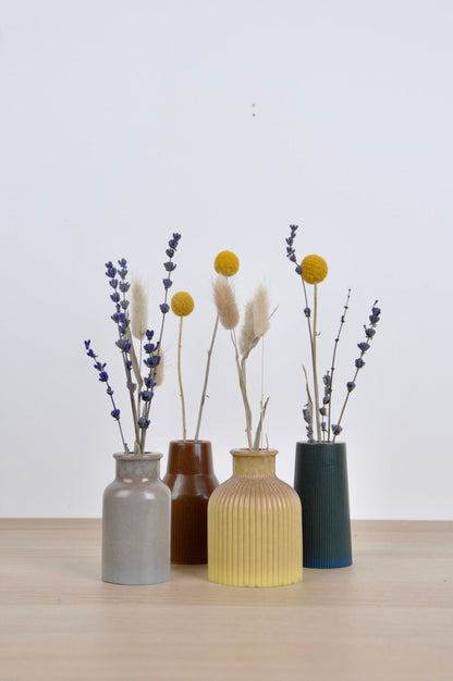 Vase Dust & Plant Resin Small Vase - 'Ribbed' - (various colours) homeware shops bristol gift shops bristol PRIOR SHOP