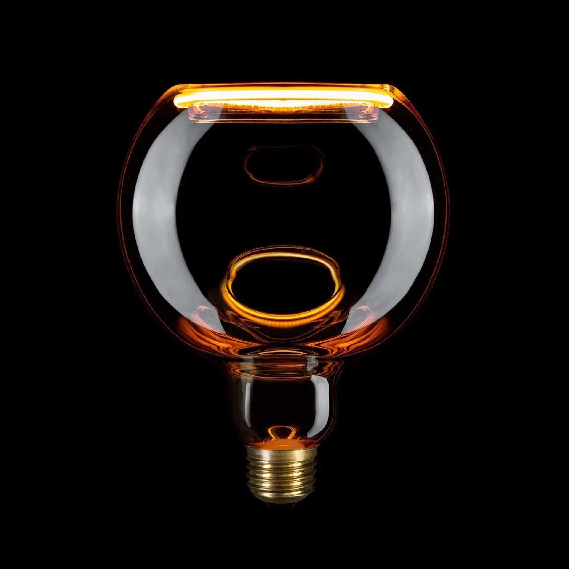 Amber 'Ghost Line' LED Bulb (small) - Smoked and Amber Options homeware shops bristol gift shops bristol PRIORMADE
