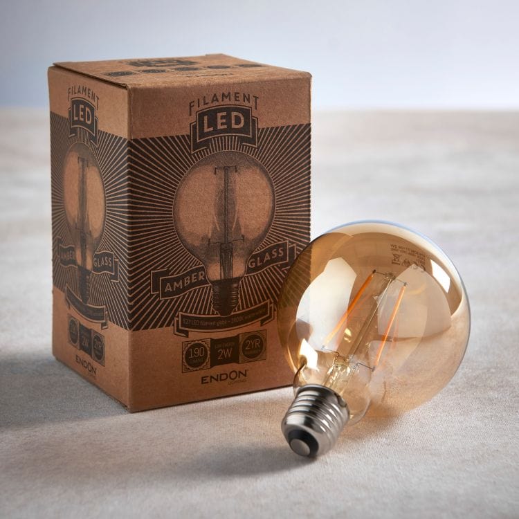 Bulb Globe Filament Bulb - Small 95mm (LED) homeware shops bristol gift shops bristol Priormade