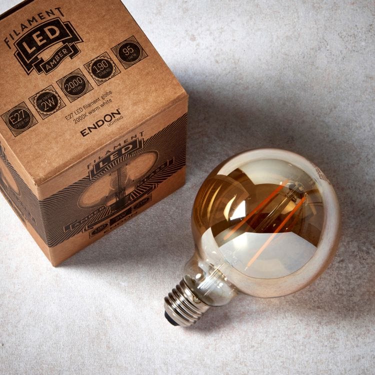 Bulb Globe Filament Bulb - Small 95mm (LED) homeware shops bristol gift shops bristol Priormade