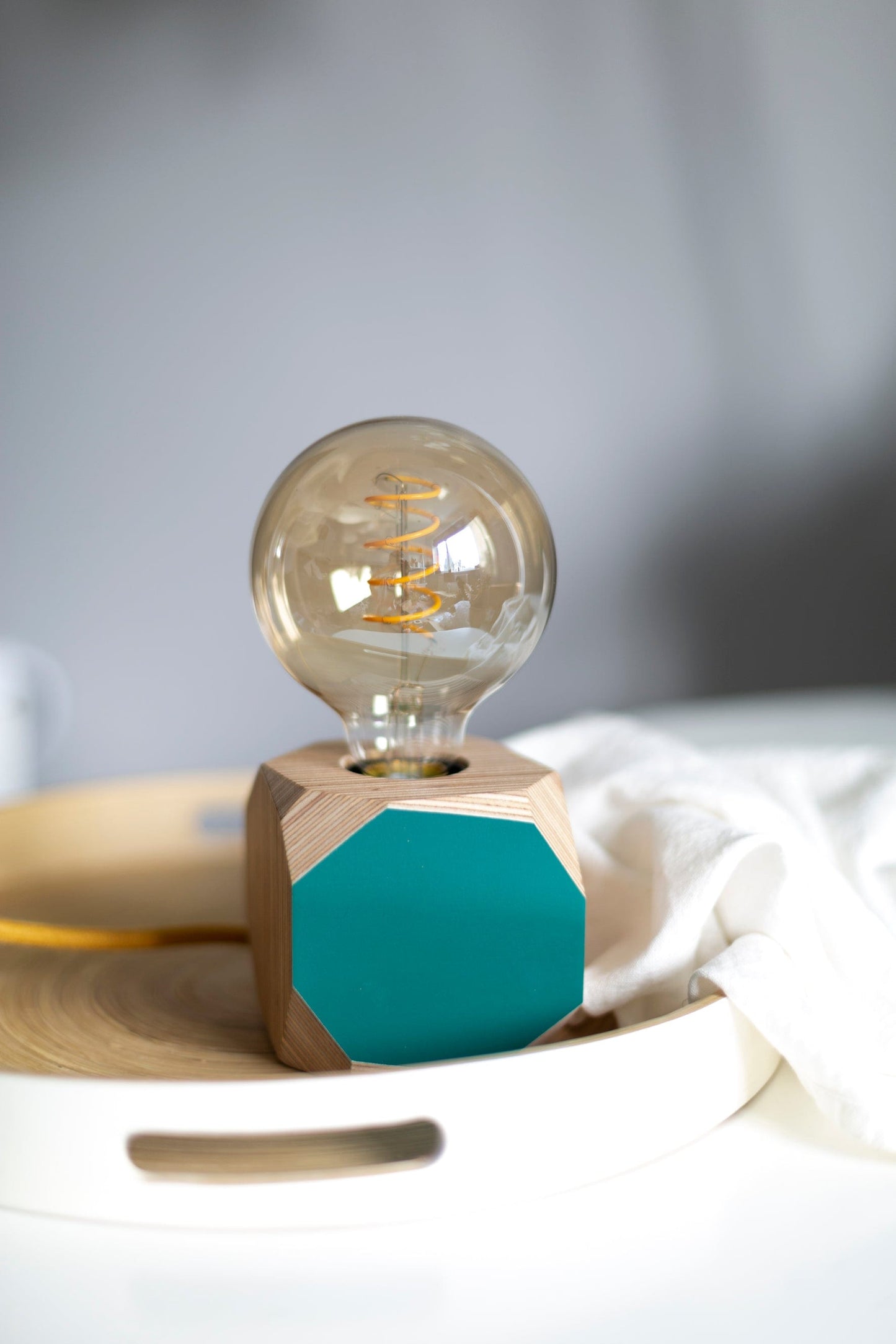 Geo Lamp Geo Filament Lamp in Blush Pink homeware shops bristol gift shops bristol Priormade