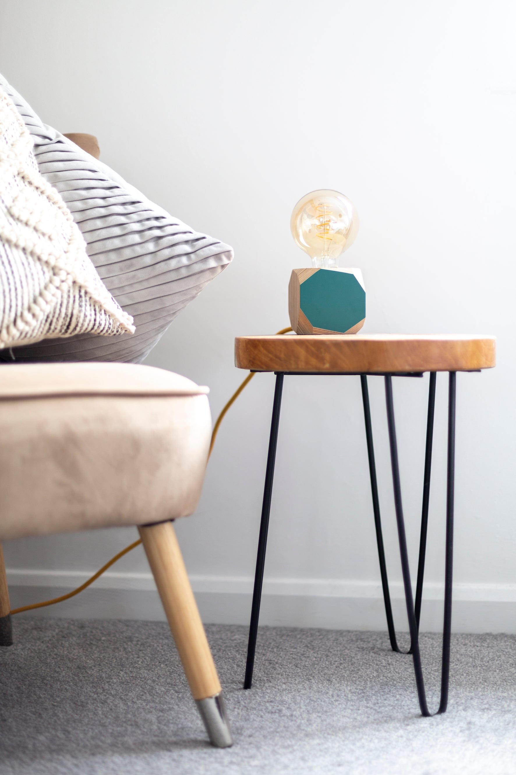 Geo Lamp Geo Filament Lamp in Mint homeware shops bristol gift shops bristol Priormade