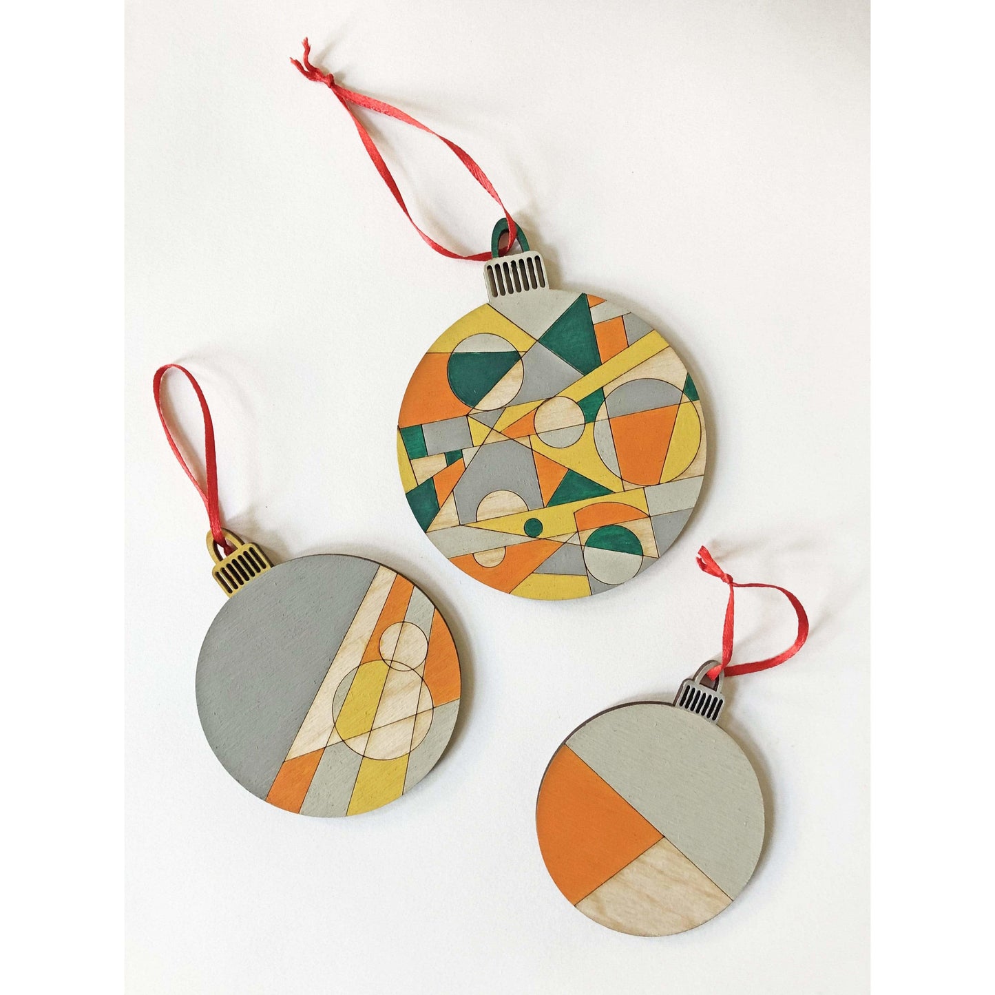 Kit Christmas Baubles Kit - pack of 6 wooden baubles homeware shops bristol gift shops bristol Priormade