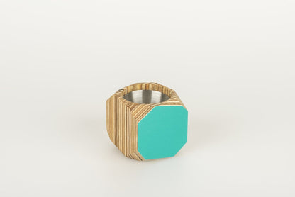Mini Geo Vessel Mini Geo Vessels - Turquoise homeware shops bristol gift shops bristol Priormade