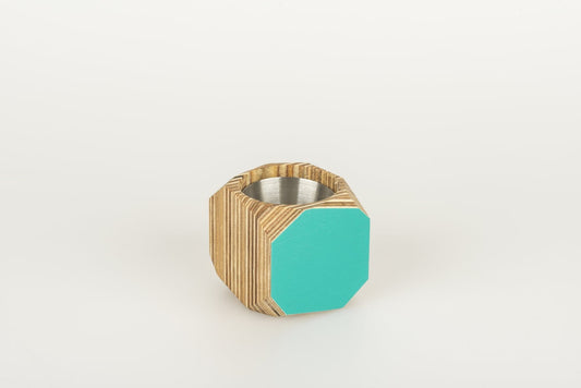 Mini Geo Vessel Mini Geo Vessels - Turquoise homeware shops bristol gift shops bristol Priormade