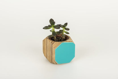 Mini Geo Vessel Mini Geo Vessels - Turquoise homeware shops bristol gift shops bristol Priormade