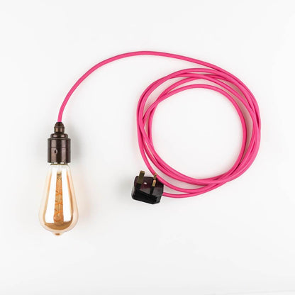 Simple Pendant Lamp Simple Pendant Lamp - Neon Pink homeware shops bristol gift shops bristol PRIORMADE