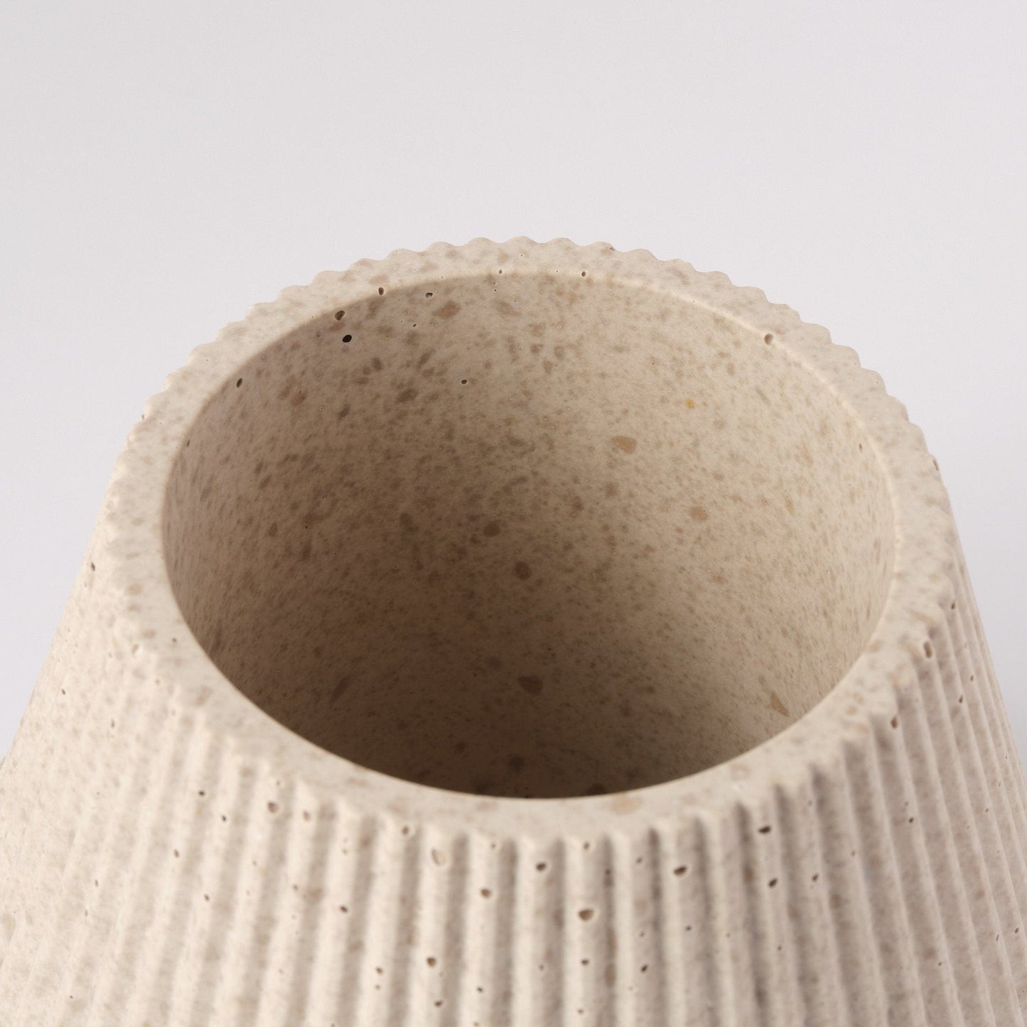 Plant Pots Plant Pot 'Cupcake' - Jesmonite and Coffee Grounds (two sizes) homeware shops bristol gift shops bristol Sarah Christensen Design